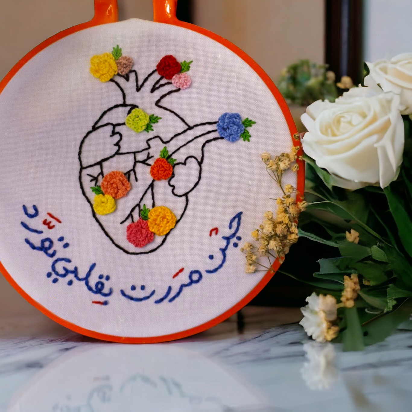 حين مرَرت بقلبي تورّد